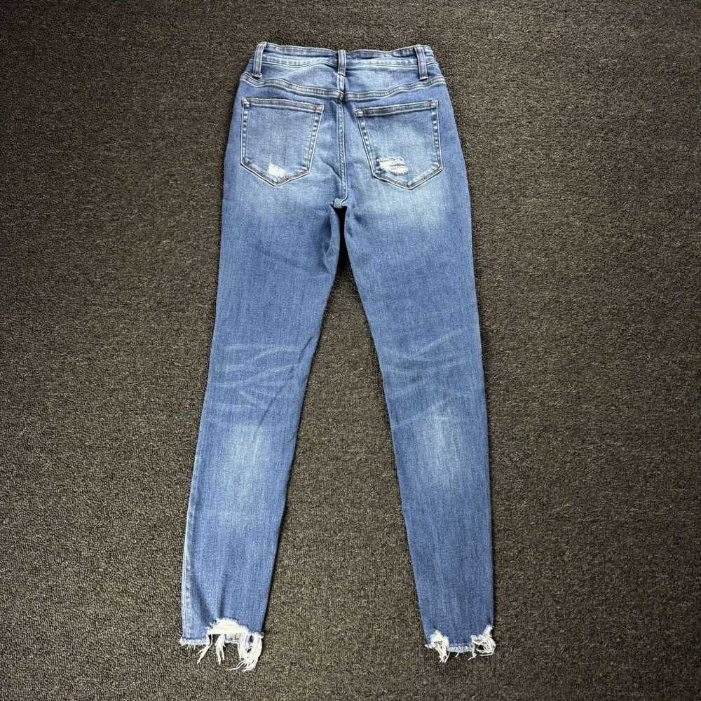 Flying Monkey High Rise Raw Hem Skinny Jeans Women's Size 26 - Picture 3 of 13